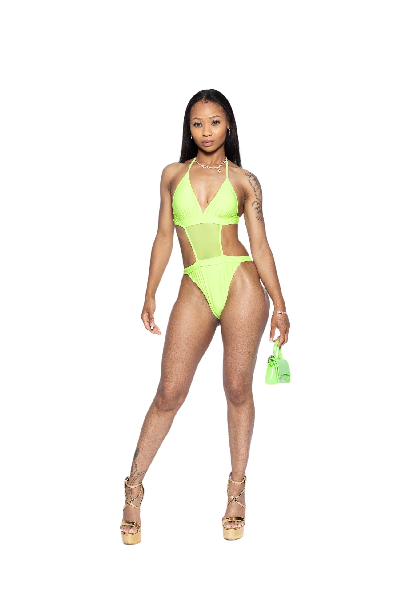 Neon 2 Piece Body Swimsuit